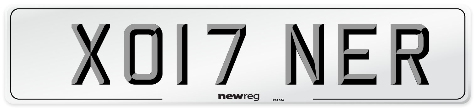 XO17 NER Number Plate from New Reg